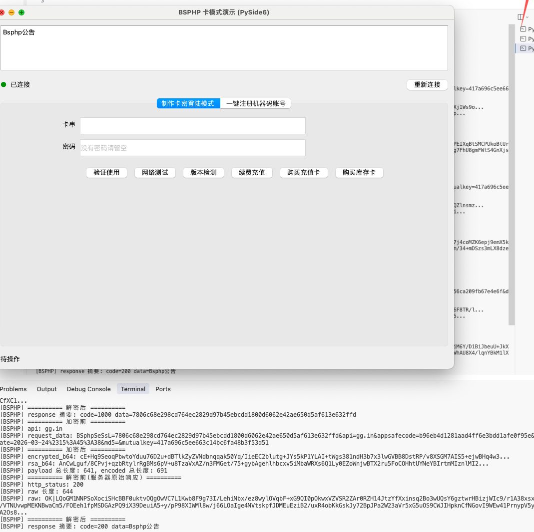 Python网络验证系统演示 配图